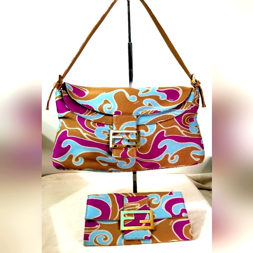 Authentic Fendi bag set wallet and bag bundle - Picture 1 of 12